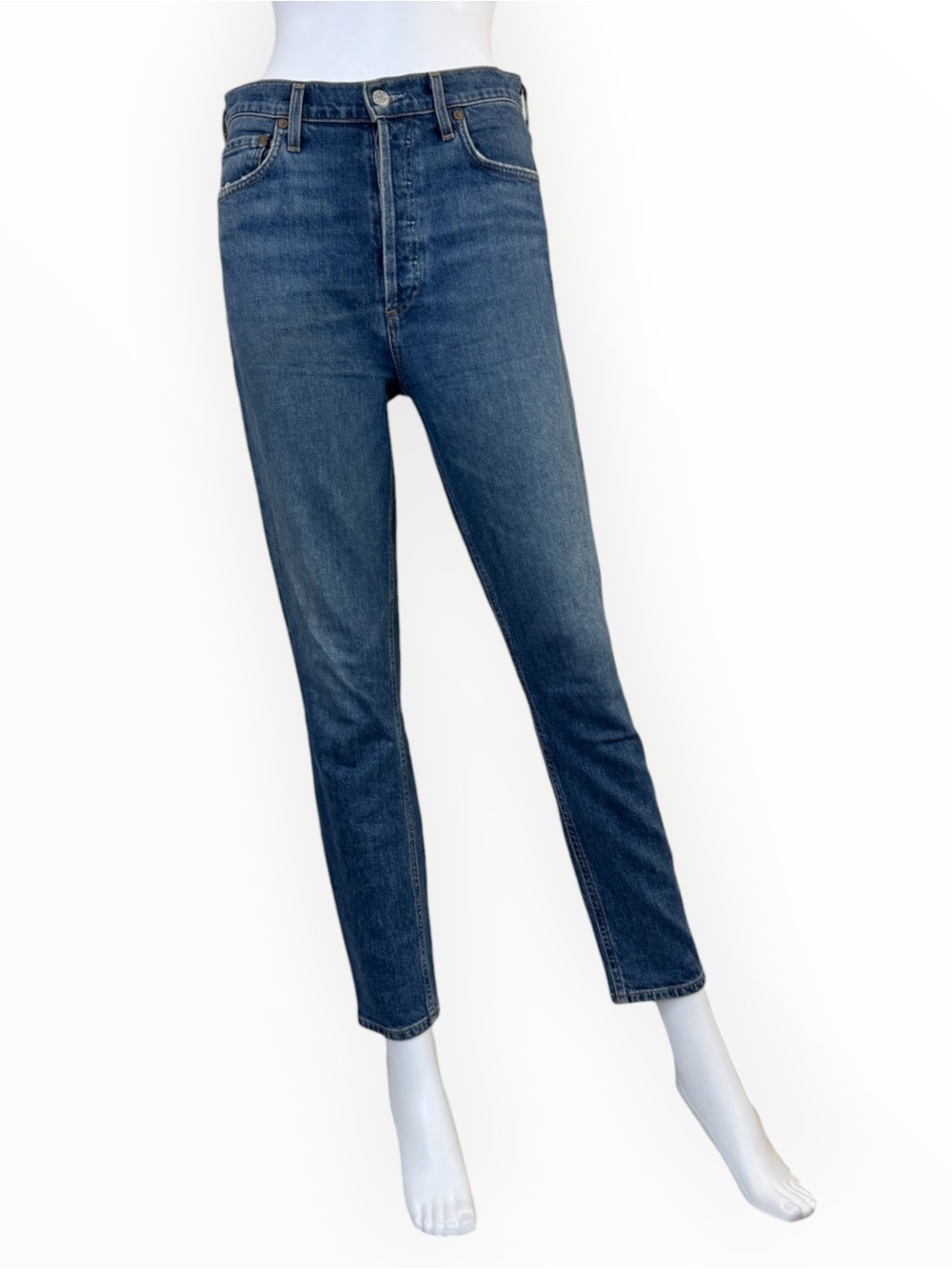 AGOLDE Blue Denim Nico Jeans Size 26 Q1035